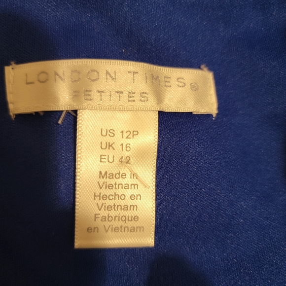 London Times Royal Blue Lace dress - Picture 3 of 4